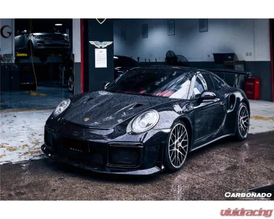 Carbonado DryPCF GT2RS Style Front Bumper & Fender Set for 2013-2019 Porsche 991 Turbo & S - DryPCF9320GT2-FB-SET