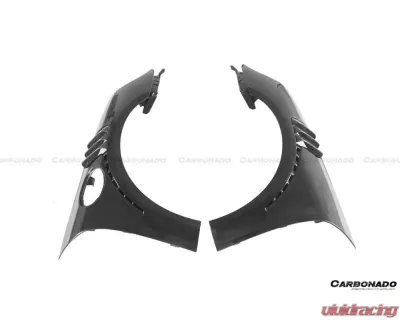 Carbonado DryPCF GT2RS Style Front Bumper & Fender Set for 2013-2019 Porsche 991 Turbo & S - DryPCF9320GT2-FB-SET