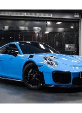 Carbonado DryPCF GT2RS Style Front Bumper & Fender Set for 2013-2019 Porsche 991 Turbo & S                                     - DryPCF9320GT2-FB-SET - Image 9