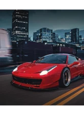 Ferrari 458 Coupe & Spyder 2010-2015 Carbonado DryPCF DE Style Aero Full Body Kit                                     - DRYPCF9501LB Full Kit - Image 11