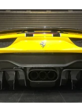 Carbonado FRP VRS Style Rear Bumper w/ Tips Ferrari 458 Italy| Spider 2010-2015                                     - 9501VRS-RB - Image 11