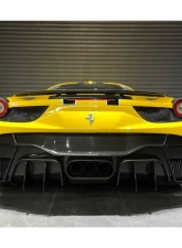 Carbonado FRP VRS Style Rear Bumper w/ Tips Ferrari 458 Italy| Spider 2010-2015                                     - 9501VRS-RB - Image 13
