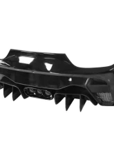 Carbonado FRP VRS Style Rear Bumper w/ Tips Ferrari 458 Italy| Spider 2010-2015                                     - 9501VRS-RB - Image 6