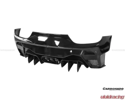 Carbonado FRP VRS Style Rear Bumper w/ Tips Ferrari 458 Italy| Spider 2010-2015 - 9501VRS-RB