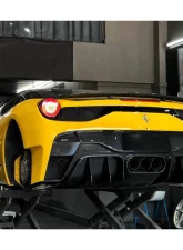 Carbonado FRP VRS Style Rear Bumper w/ Tips Ferrari 458 Italy| Spider 2010-2015                                     - 9501VRS-RB - Image 9