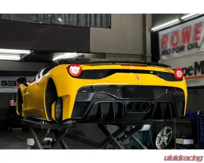 Carbonado FRP VRS Style Rear Bumper w/ Tips Ferrari 458 Italy| Spider 2010-2015 - 9501VRS-RB