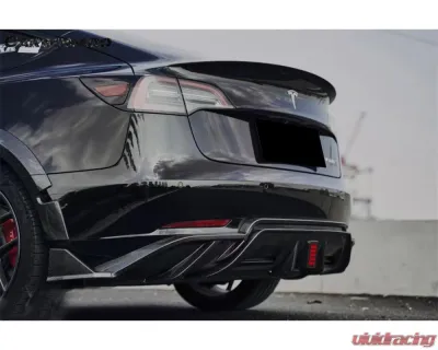 Carbonado ABSCF Turbo Style Wide Body Kit Tesla Model 3 2017-2023 - ABSCF-BF-TESLA3-WLK