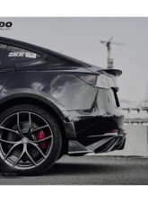 Carbonado ABSCF Turbo Style Wide Body Kit Tesla Model 3 2017-2023                                     - ABSCF-BF-TESLA3-WLK - Image 4