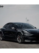 Carbonado ABSCF Turbo Style Wide Body Kit Tesla Model 3 2017-2023                                     - ABSCF-BF-TESLA3-WLK - Image 7