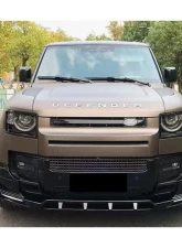 Carbonado ABS Rock Style Front Lip w/ LED Light Land Rover Defender 2020-2024                                     - ABSDefender-BF-Rock-FL - Image 3