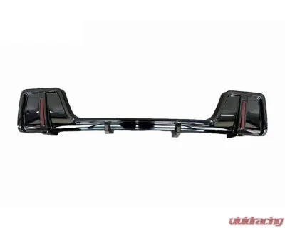 Carbonado ABS Glossy Rock Style Rear Lip w/ LED Light Land Rover Defender 2020-2024 - ABSDefender-BF-Rock-RL