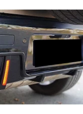 Carbonado ABS Glossy Rock Style Rear Lip w/ LED Light Land Rover Defender 2020-2024                                     - ABSDefender-BF-Rock-RL - Image 2