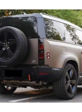 Carbonado ABS Glossy Rock Style Rear Lip w/ LED Light Land Rover Defender 2020-2024                                     - ABSDefender-BF-Rock-RL - Image 4