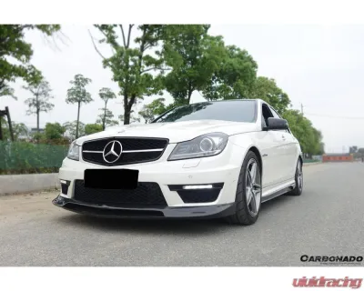 Carbonado CFGCF RZ Style Front Lip Mercedes-Benz C-Class 2012-2014 - BFGCFAF-002