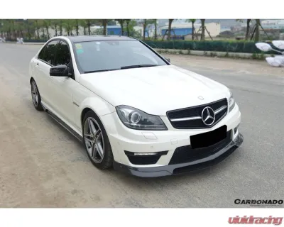 Carbonado CFGCF RZ Style Front Lip Mercedes-Benz C-Class 2012-2014 - BFGCFAF-002