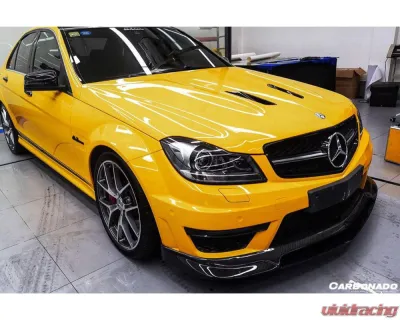 Carbonado CFGCF RZ Style Front Lip Mercedes-Benz C-Class 2012-2014 - BFGCFAF-002