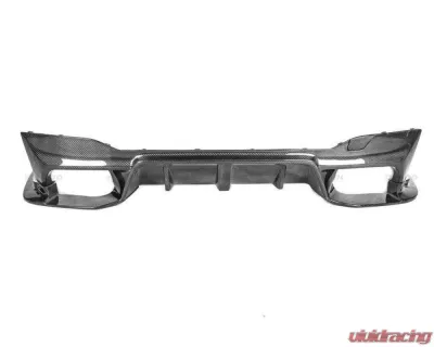 Carbonado FGCF D3 Style Rear Lip w/ Caps BMW M5 F90 2018-2023 - FGCF-ODM5F903D-RD FGCF-ODM5F903D-CA