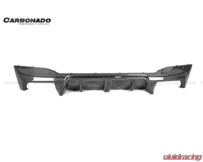 Carbonado FGCF D3 Style Rear Lip w/ Caps BMW M5 F90 2018-2023 - FGCF-ODM5F903D-RD FGCF-ODM5F903D-CA