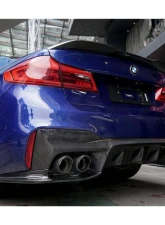 Carbonado FGCF D3 Style Rear Lip w/ Caps BMW M5 F90 2018-2023                                     - FGCF-ODM5F903D-RD FGCF-ODM5F903D-CA - Image 11