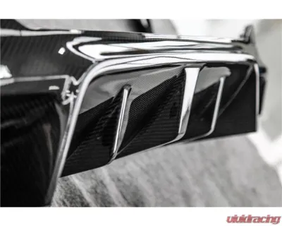 Carbonado FGCF D3 Style Rear Lip w/ Caps BMW M5 F90 2018-2023 - FGCF-ODM5F903D-RD FGCF-ODM5F903D-CA
