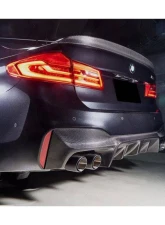 Carbonado FGCF D3 Style Rear Lip w/ Caps BMW M5 F90 2018-2023                                     - FGCF-ODM5F903D-RD FGCF-ODM5F903D-CA - Image 16
