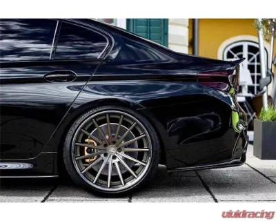 Carbonado FGCF D3 Style Rear Lip w/ Caps BMW M5 F90 2018-2023 - FGCF-ODM5F903D-RD FGCF-ODM5F903D-CA