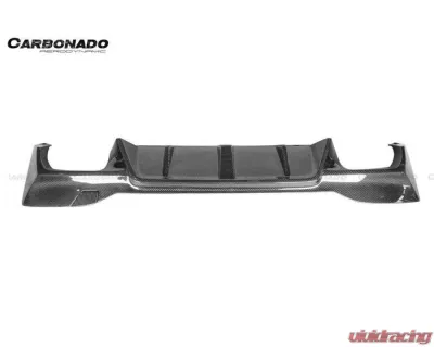 Carbonado FGCF D3 Style Rear Lip w/ Caps BMW M5 F90 2018-2023 - FGCF-ODM5F903D-RD FGCF-ODM5F903D-CA