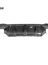 Carbonado FGCF D3 Style Rear Lip w/ Caps BMW M5 F90 2018-2023                                     - FGCF-ODM5F903D-RD FGCF-ODM5F903D-CA - Image 4