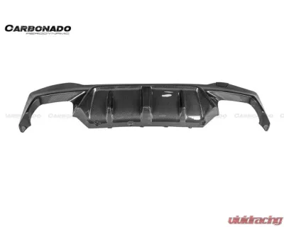 Carbonado FGCF D3 Style Rear Lip w/ Caps BMW M5 F90 2018-2023 - FGCF-ODM5F903D-RD FGCF-ODM5F903D-CA