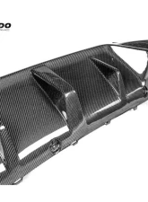 Carbonado FGCF D3 Style Rear Lip w/ Caps BMW M5 F90 2018-2023                                     - FGCF-ODM5F903D-RD FGCF-ODM5F903D-CA - Image 5