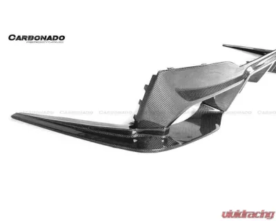 Carbonado FGCF D3 Style Rear Lip w/ Caps BMW M5 F90 2018-2023 - FGCF-ODM5F903D-RD FGCF-ODM5F903D-CA
