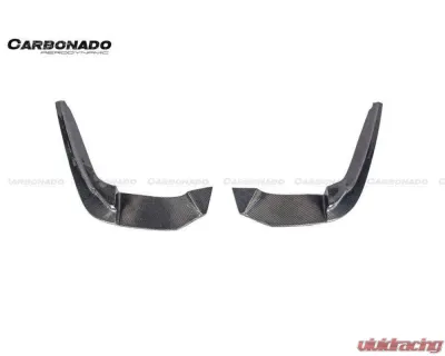 Carbonado FGCF D3 Style Rear Lip w/ Caps BMW M5 F90 2018-2023 - FGCF-ODM5F903D-RD FGCF-ODM5F903D-CA