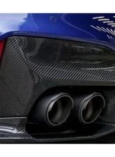 Carbonado FGCF D3 Style Rear Lip w/ Caps BMW M5 F90 2018-2023                                     - FGCF-ODM5F903D-RD FGCF-ODM5F903D-CA - Image 10