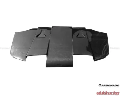 Carbonado CFRP VA Style Rear Diffuser w/ Lip BMW M3 2008-2012 - CF3221VA.RD-SET