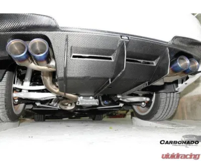 Carbonado CFRP RZ Style Rear Lip & Rear Diffuser Undertray BMW 1 Series 2008-2013 - CF3225RZ.RL-SET