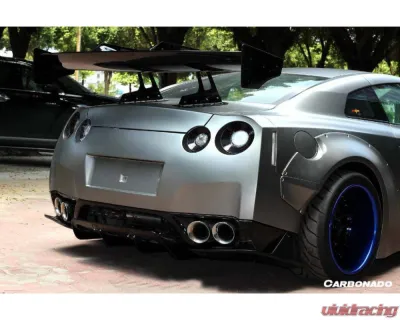 Carbonado CFRP DE Style Rear Diffuser Nissan GTR R35 2008-2022 - CF3505LB.RD
