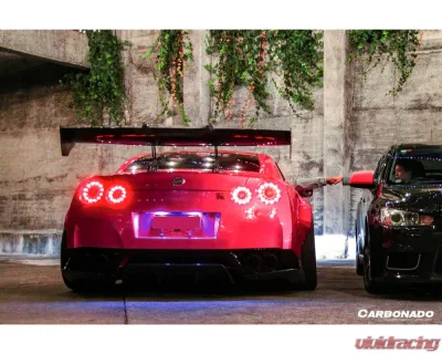 Carbonado CFRP DE Style Rear Diffuser Nissan GTR R35 2008-2022 - CF3505LB.RD