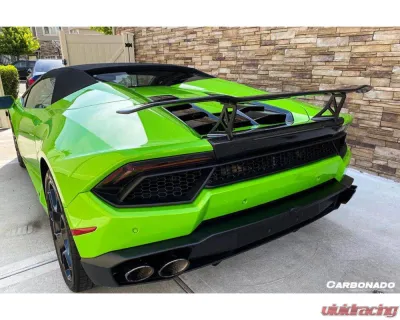 Carbonado CFRP VRS Style Trunk Spoiler for Lamborghini Huracan 2015-2025, Part No: CF5556VRS-WTW - CF5556VRS-WTW