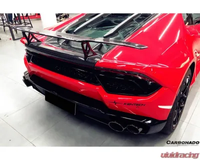 Carbonado CFRP VRS Style Trunk Spoiler for Lamborghini Huracan 2015-2025, Part No: CF5556VRS-WTW - CF5556VRS-WTW