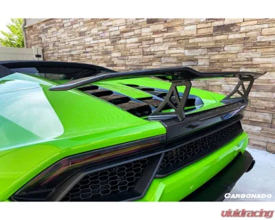 Carbonado CFRP VRS Style Trunk Spoiler for Lamborghini Huracan 2015-2025, Part No: CF5556VRS-WTW - CF5556VRS-WTW