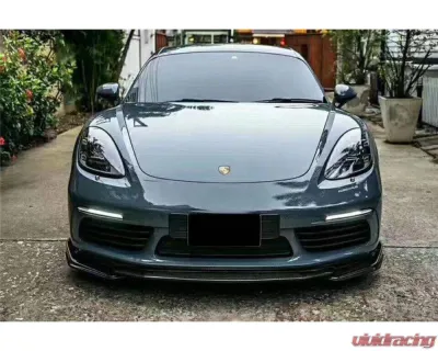 Carbonado CFRP AM Style Front Lip Porsche Cayman | Boxster 2017-2023 - CF718-ARMA-FL