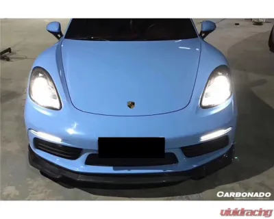 Carbonado CFRP AM Style Front Lip Porsche Cayman | Boxster 2017-2023 - CF718-ARMA-FL
