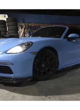 Carbonado CFRP AM Style Front Lip Porsche Cayman | Boxster 2017-2023                                     - CF718-ARMA-FL - Image 9