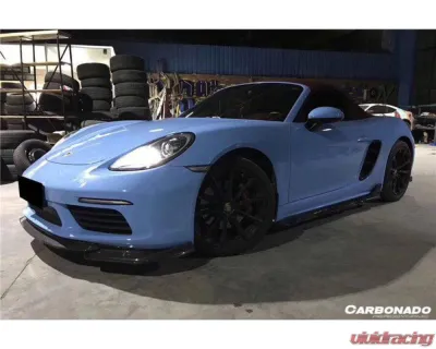 Carbonado CFRP AM Style Front Lip Porsche Cayman | Boxster 2017-2023 - CF718-ARMA-FL