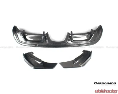 Carbonado FGCF AM Style Rear Lip Porsche Cayman | Boxster 2017-2023 - FGCF718-ARMA-RL-SET