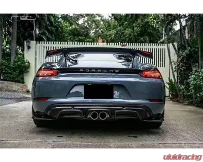Carbonado FGCF AM Style Rear Lip Porsche Cayman | Boxster 2017-2023 - FGCF718-ARMA-RL-SET