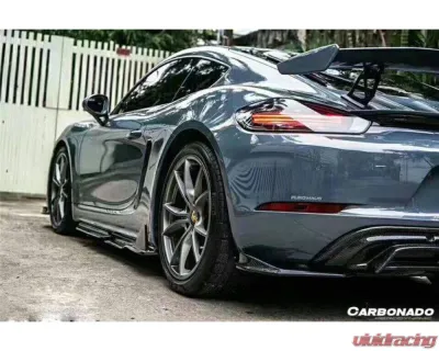 Carbonado FGCF AM Style Rear Lip Porsche Cayman | Boxster 2017-2023 - FGCF718-ARMA-RL-SET