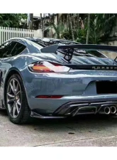 Carbonado FGCF AM Style Rear Lip Porsche Cayman | Boxster 2017-2023                                     - FGCF718-ARMA-RL-SET - Image 7