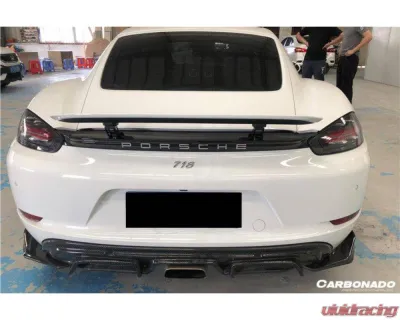 Carbonado FGCF AM Style Rear Lip Porsche Cayman | Boxster 2017-2023 - FGCF718-ARMA-RL-SET