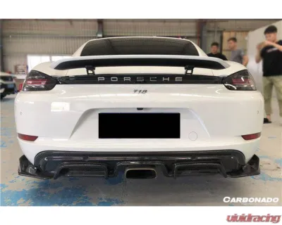 Carbonado FGCF AM Style Rear Lip Porsche Cayman | Boxster 2017-2023 - FGCF718-ARMA-RL-SET